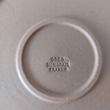 Vintage stoneware plate and bowl lot