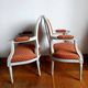 Pair of Louis XVI medallion cabriolet armchairs
