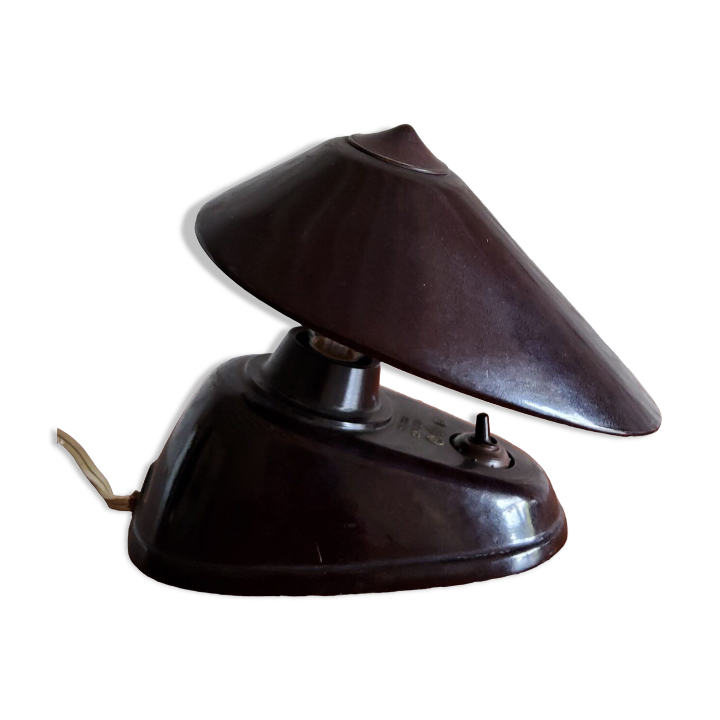 Bakelite desk lamp, bauhaus 1930 - 50