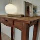 Old solid wood console - drawer - curved line - chic country style