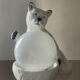 Vintage ceramic cat lamp from the 70s