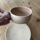 Tasse large en gré + sous tasse