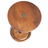 Stele, wooden beaded pedestal table