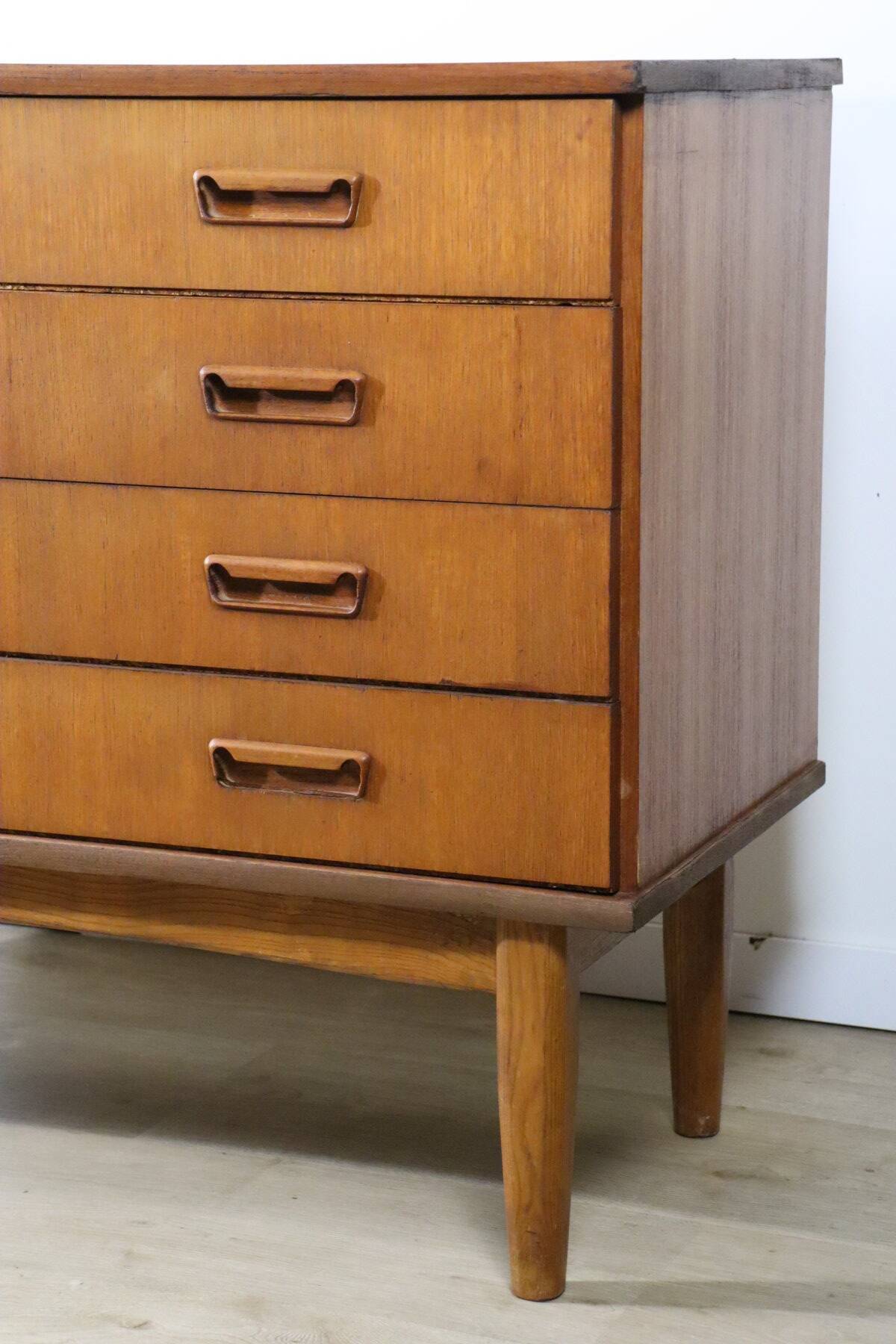 Scandinavian teak chest of drawers, 1960