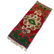 Vintage turkish pastel rug , 100 x 43 cm