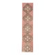 3x12 Soft Pastel Pale Red Turkish Vintage Runner Rug