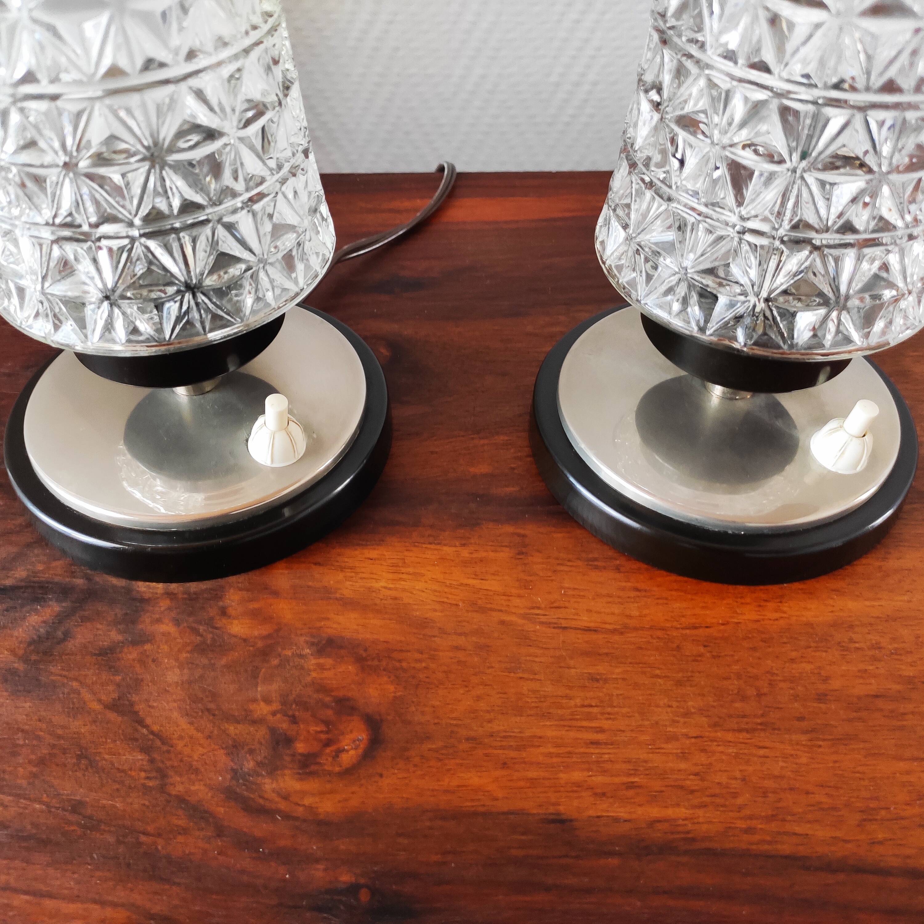 Pair of vintage lamps 1965