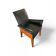 Fauteuil Paramount par Philippe Starck / cuir noir pour Driade / 1989