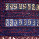 Vintage afghan Baluch handmade carpet, 1970s, 35cm x 50cm