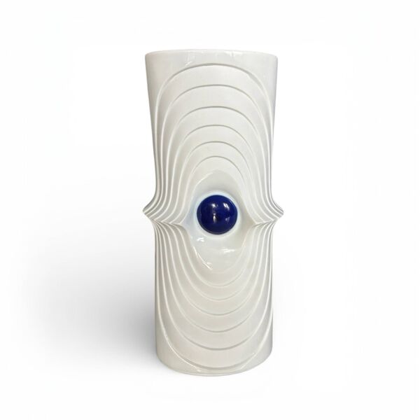 Vase Rosenthal Bavaria en porcelaine blanche, Allemagne 1960