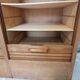 Double curtain cabinet