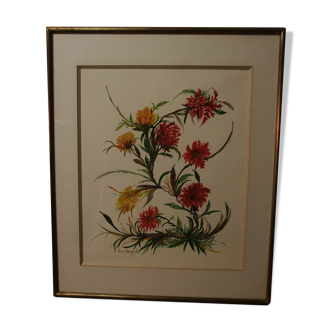 Flower watercolor by G.I Margulis