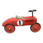 Vintage No. 1 Red Metal Racing Car Carrier - Car