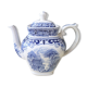 Cafetière verseuse Royal Sphinx Cambridge décor Old England bleu