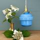 Vintage blue opaline suspension globe