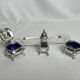 Tableware, 3-piece server silver-plated tray early 20th century