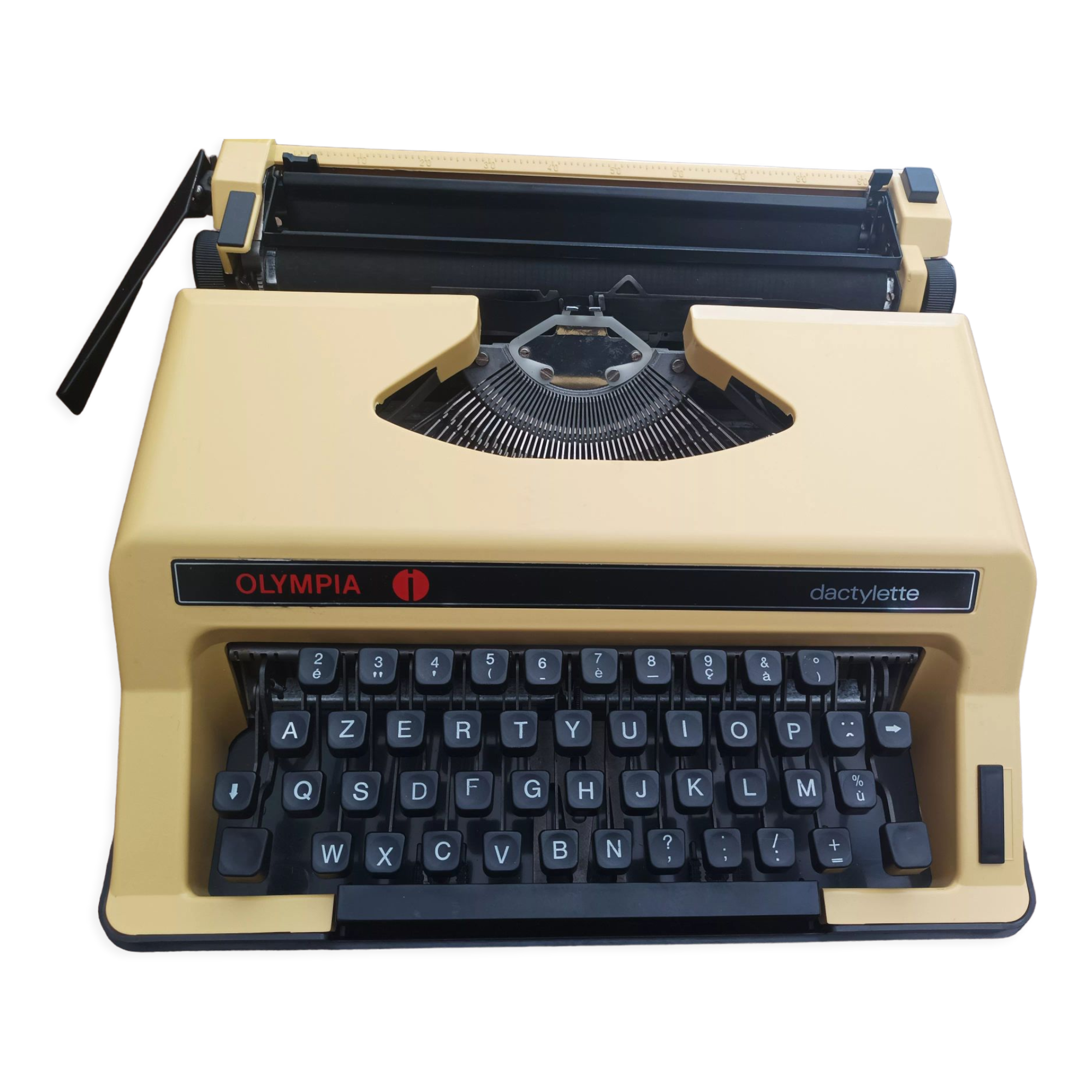 Olympia Straw Yellow Typewriter