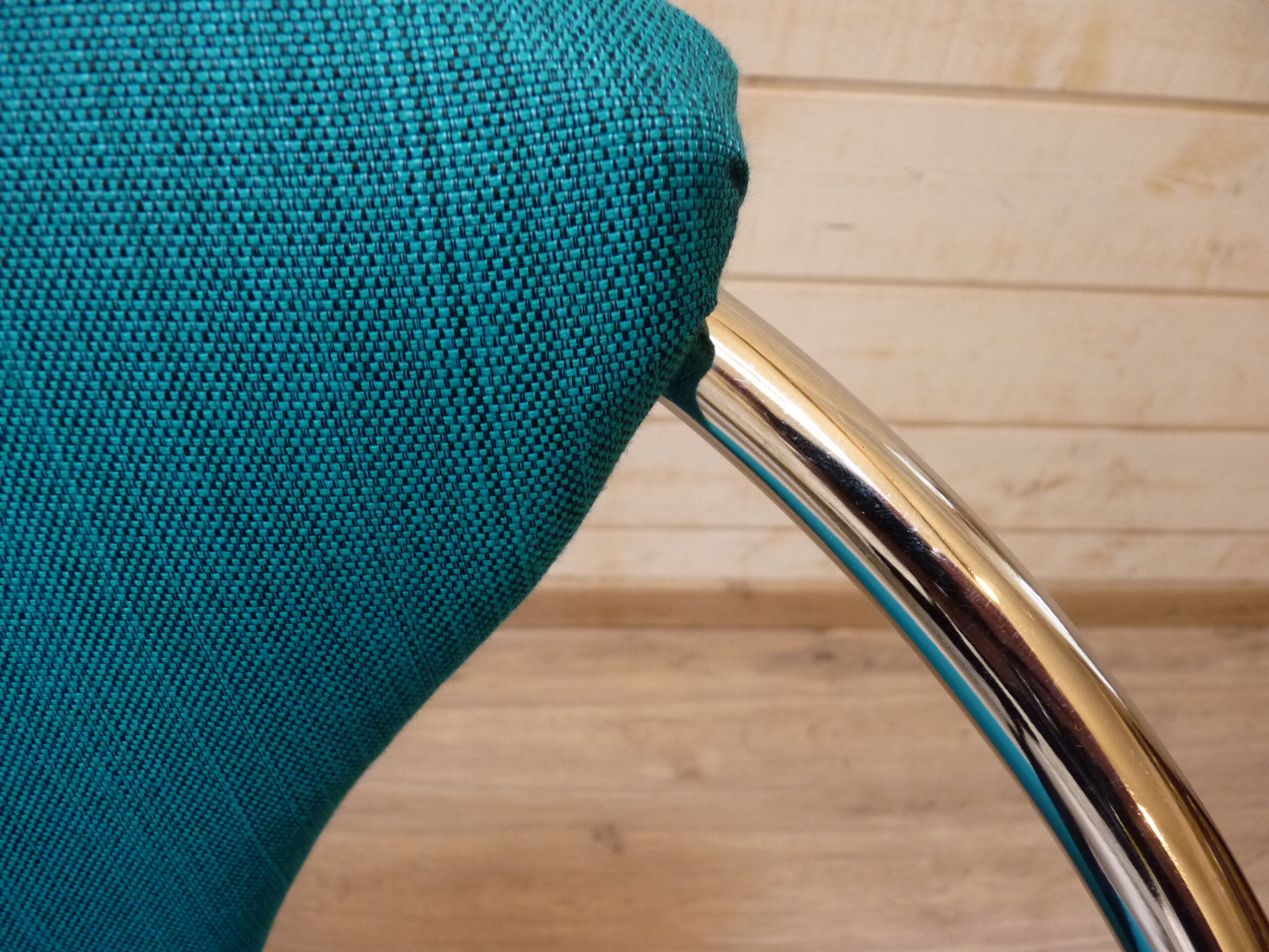 Chrome design armchair