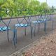 Old wrought iron garden furniture
