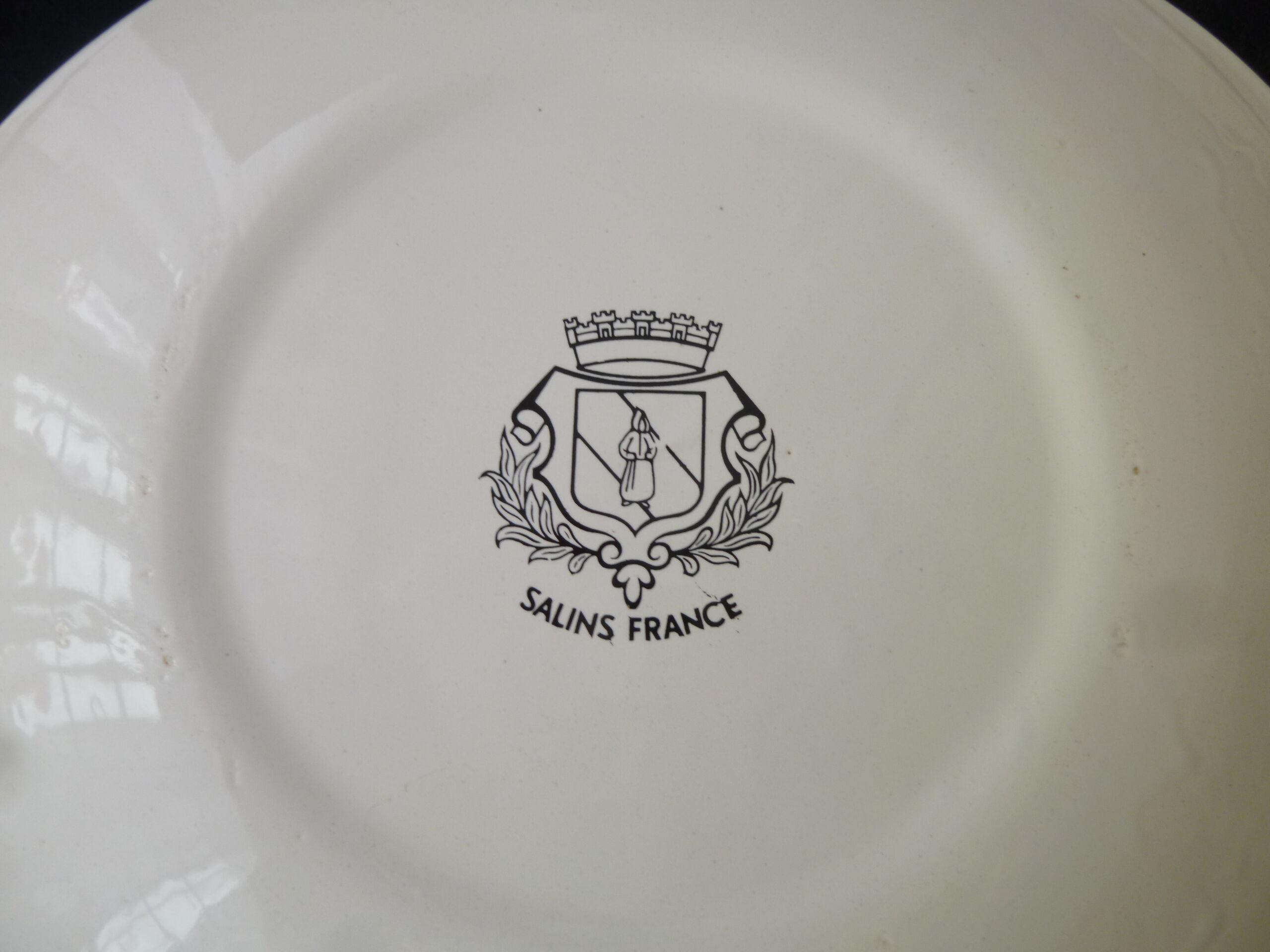 Set of 6 Cheese Plates in Salins Faïence "Marions Les"
