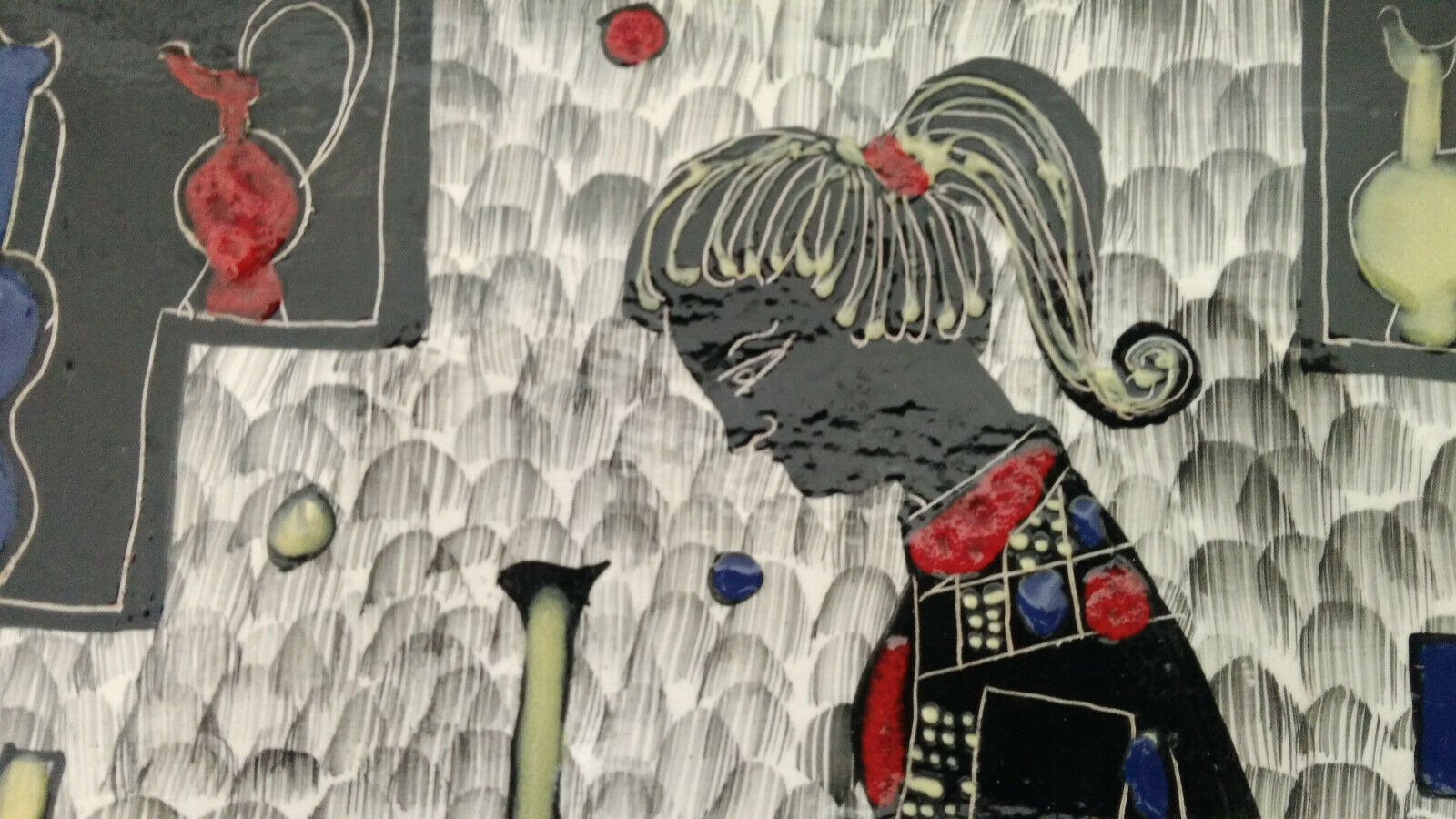 Ceramic dish Deruta signed Pimpinelli Menotto