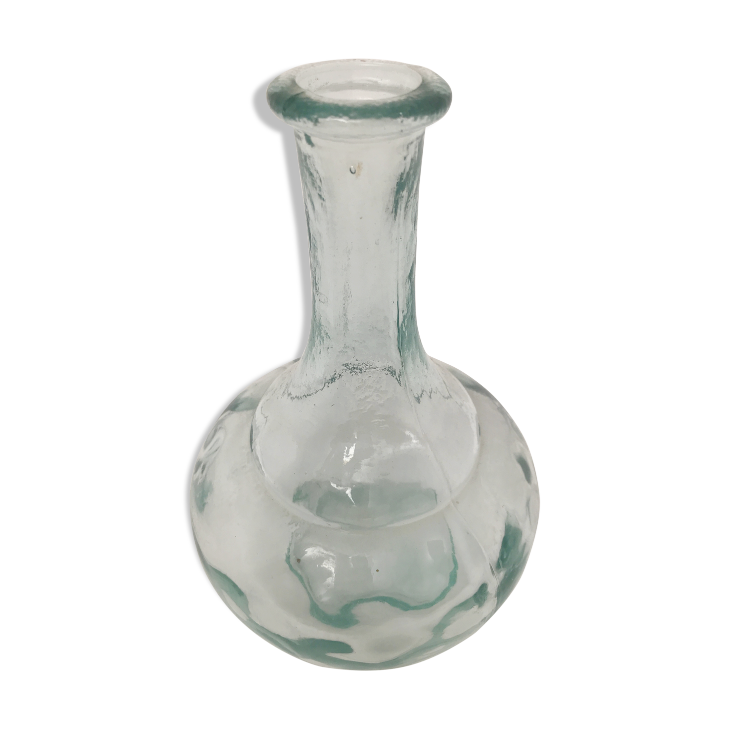 Glass art deco bottle