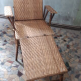 Lounge chair vintage rattan