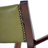 Fauteuils en cuir années 1940