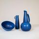 Mid-century modern set of 3 vases and bowl Rörstrand Ritzi Gunnar Nylund