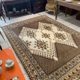 Vintage Persian oriental wool rug