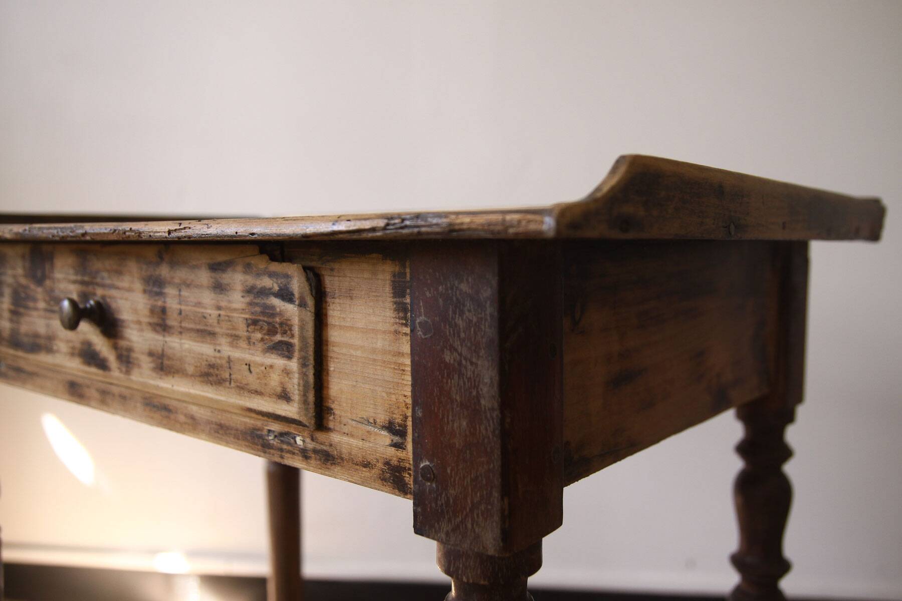 Old wooden desk