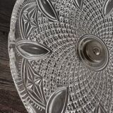 Antique footed cup in chiseled glass