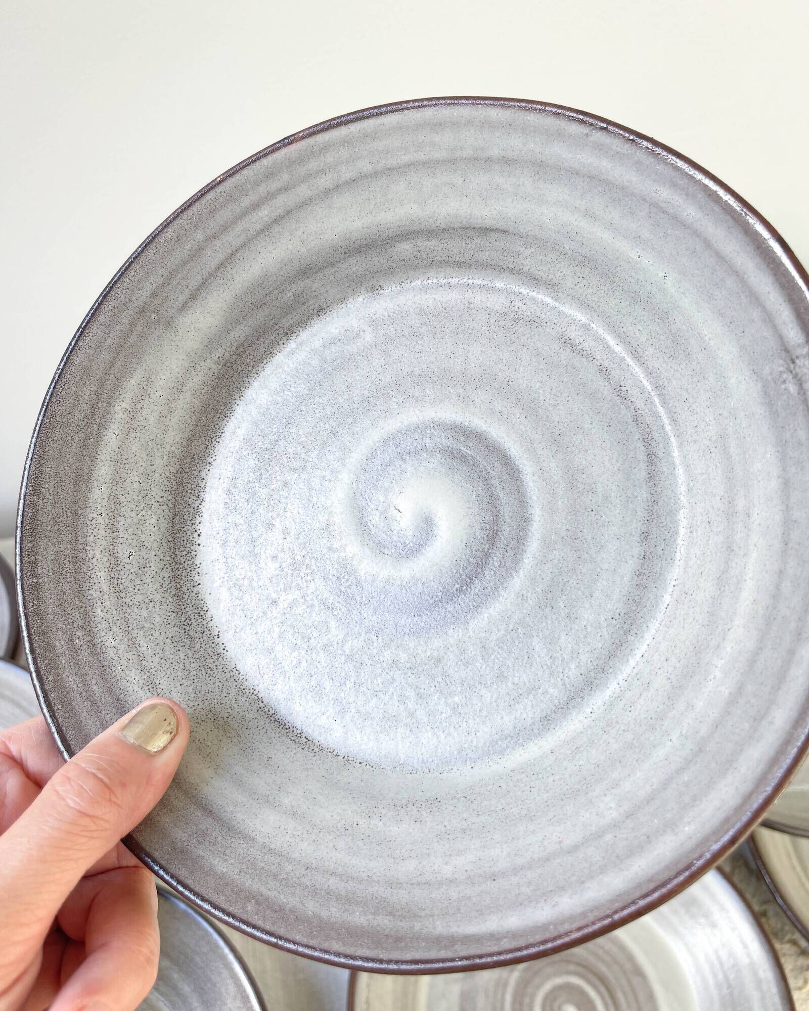Vintage ceramic soup plates and tureen