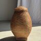 Large oval basket Indonesian weaving with lid H65 D50