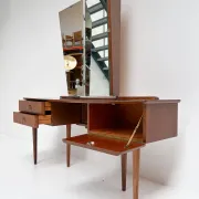 Vintage dressing table with fold-out mirrors, 1950’s