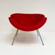 Reupholstered Orange Slice armchair by Pierre Paulin for Artifort, 1960s