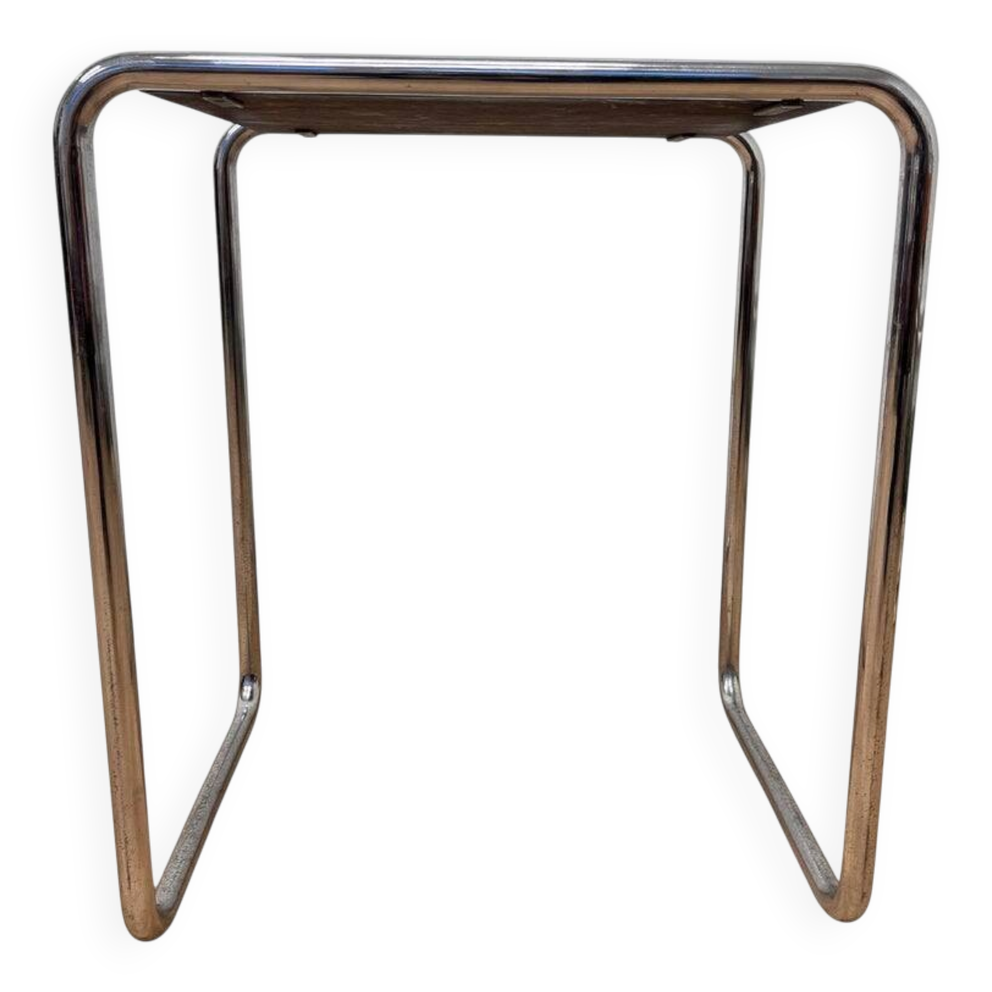 Rare Bauhaus chrome Nesting Table B9, Marcel Breuer, 1930s