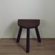 Vintage French Traditional Wooden 3 Legged Milking Stool – D-Shaped Seat