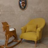 Mustard toad armchair