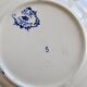6 dessert plates ironstone Longchamp Rouen 19th century