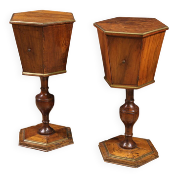 Paire de tables d'appoint italiennes du XIXe siècle