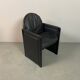 Mid-Century Bulo Belgium Armchair in Black Leather – Postmodern / Memphis
