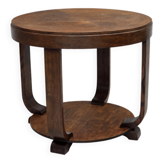1950s, Danish artdeco coffee table, oak wood.