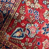 Tapis persan Kashan ancien fait main, 136 cm x 204 cm, années 1910