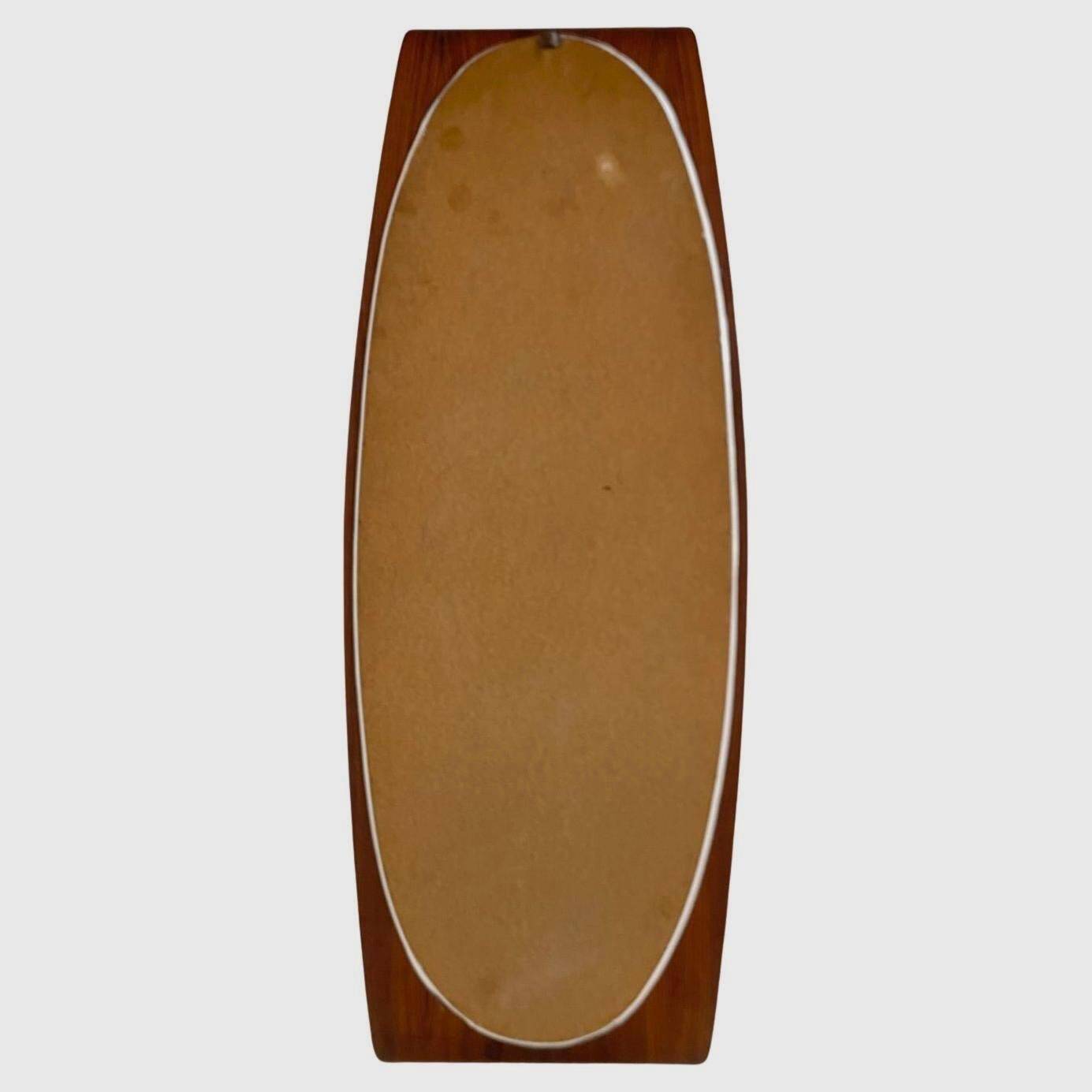 Mid Century Modern Wood Wall Mirror, Campo e Graffi, Italy 1950s