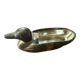 Dish foie gras duck in silver metal