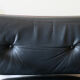 Fauteuil safari en cuir et teck Danemark 1960s