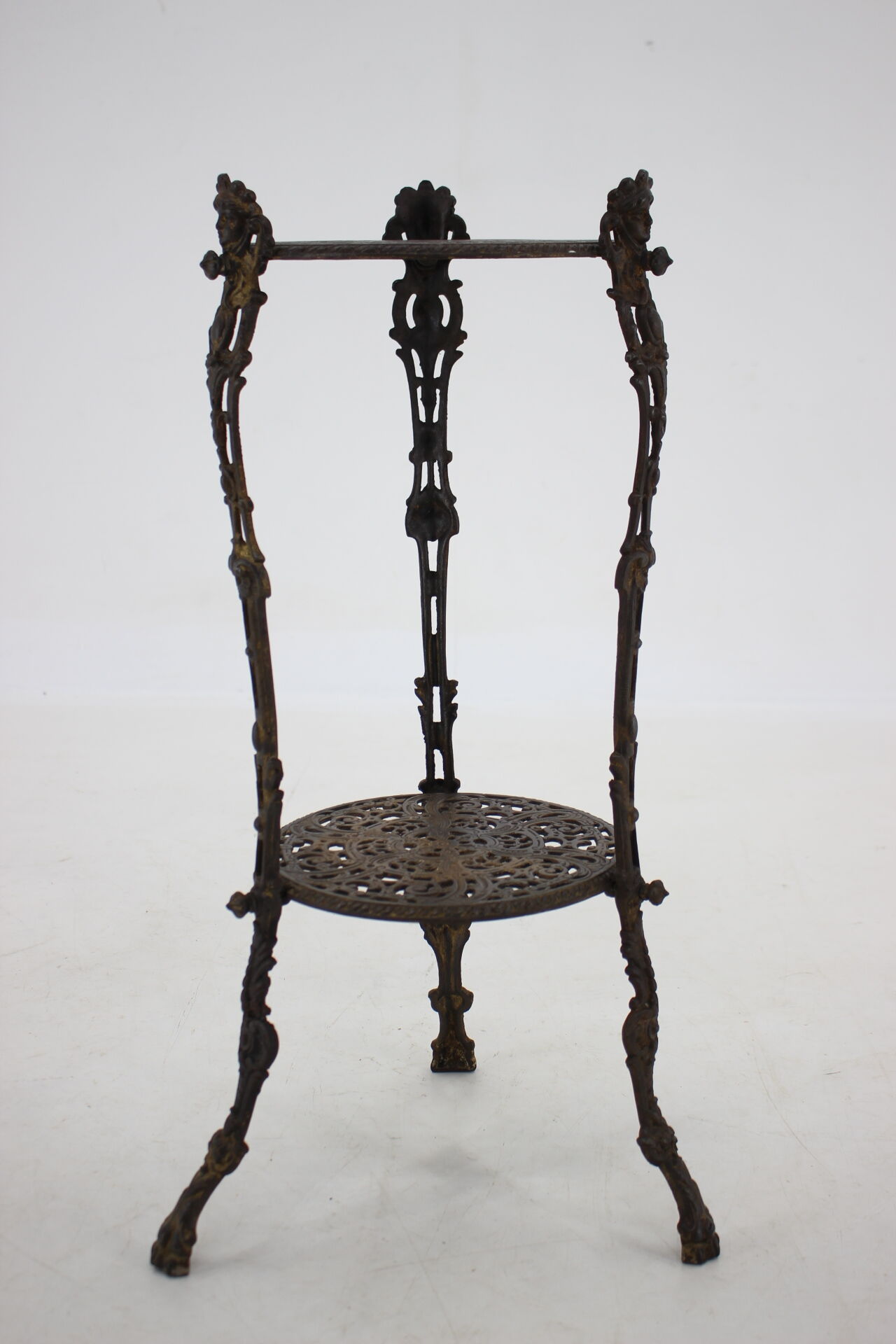 1950s Danish Iron Flower Stand or Side table