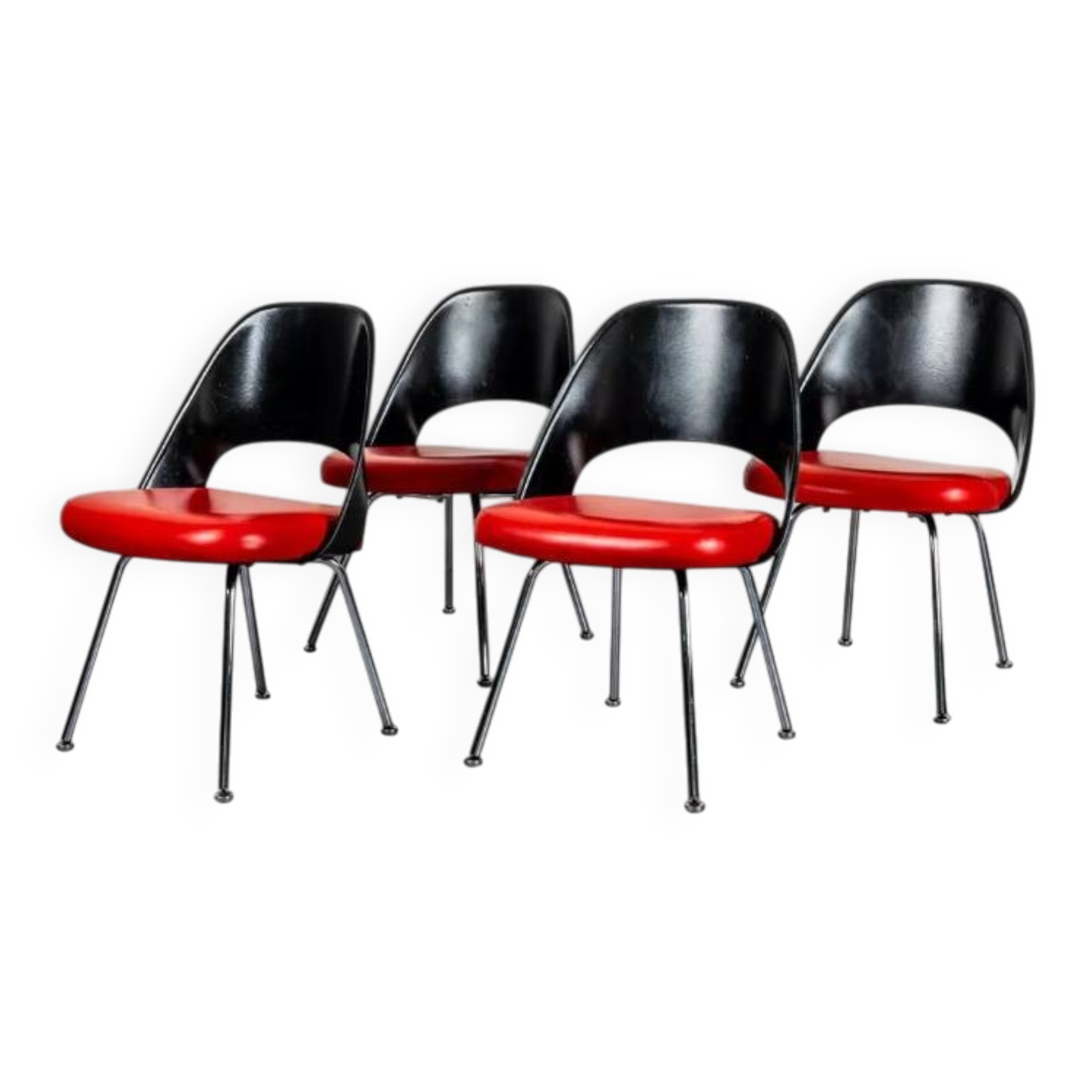 Set of 4 Conference chairs by Eero Saarinen for Knoll