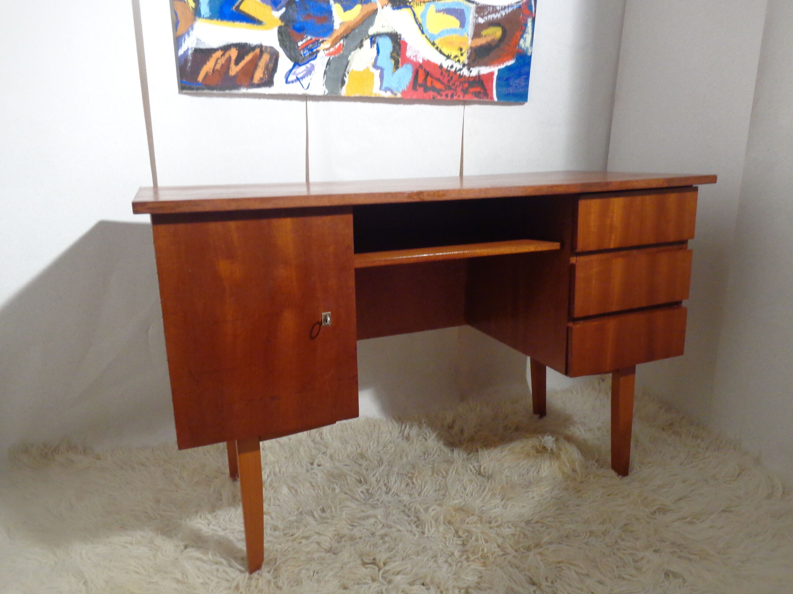 Vintage office of the 60s golden oak